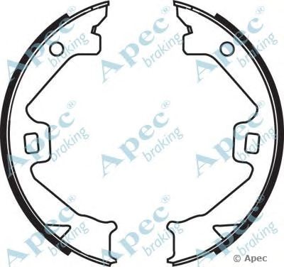 APEC BRAKING shu646 -  Комплект тормозных колодок